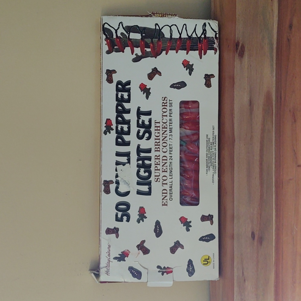 NEW Red Chili Pepper Camping String Lights By Holiday Leisure